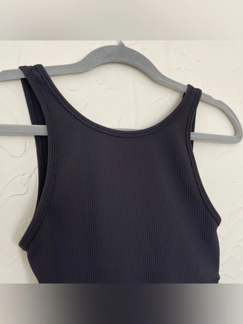 Lululemon Power Pivot Ribbed Tank Top Black - Picture 2 of 5
